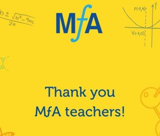 Thank you MfA teachers!